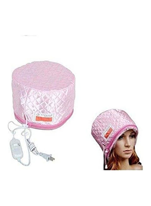 Pink Hair Thermal Treatment Beauty Steamer Spa Cap Hair Care Nourishing Pink