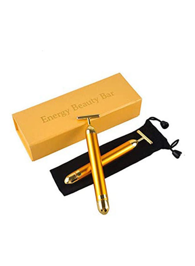 Generic Vibration Body Massager For Face Gold - Image 1
