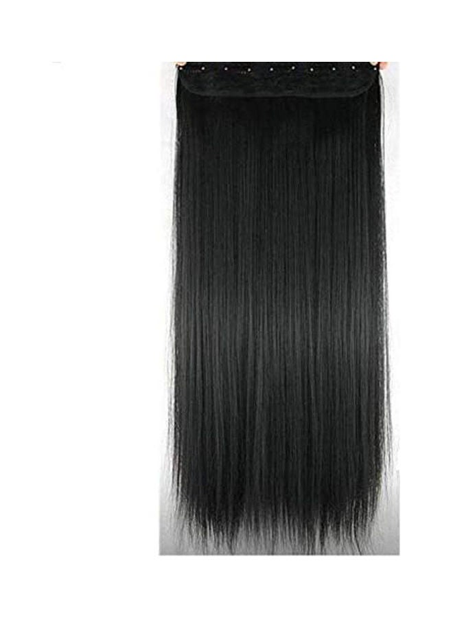 Generic Long Straight Hair Extension Black 20inch