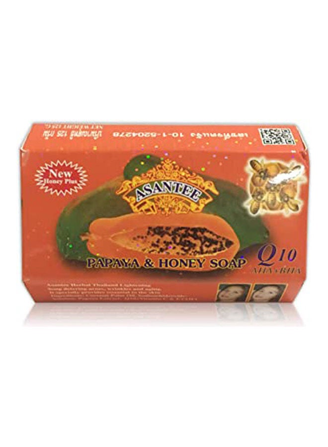 Asantee - Papaya And Honey Soap Orange 125grams - Image 1