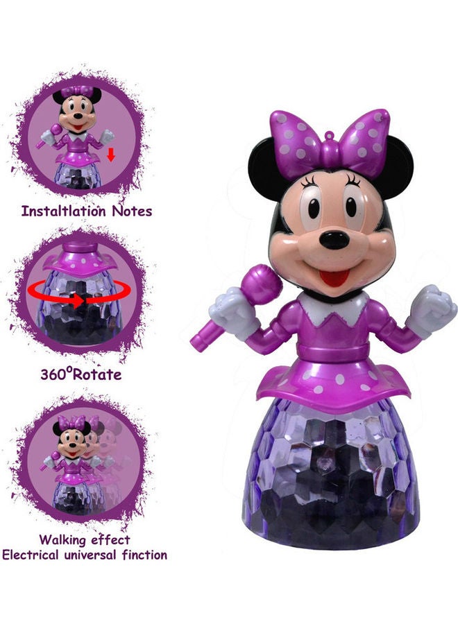 Toyland Minnie 3D Light Function Rotating Toy 17cm - Image 2