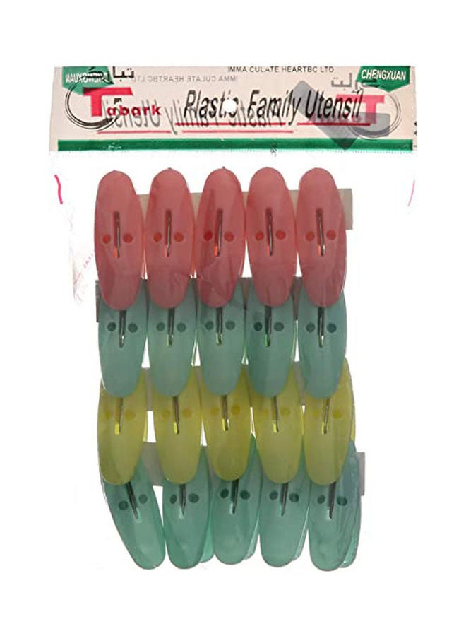 Agfa - Plastic Clothing Tweezers Set Multicolour - Image 1