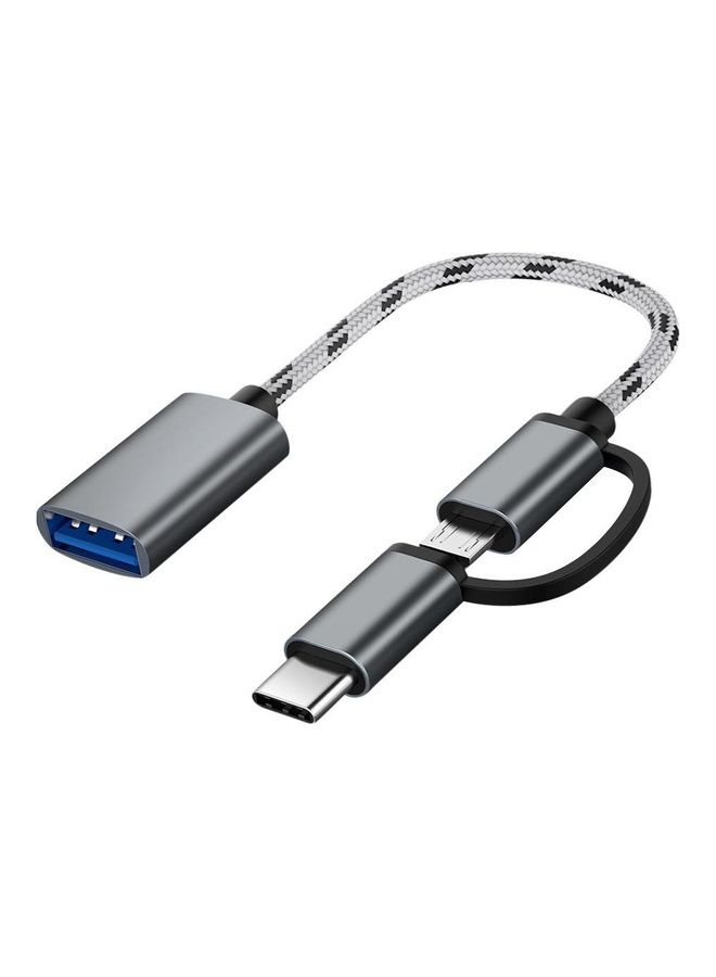 بلاك تايجر محول من النوع C، مايكرو USB مع منفذ USB  - Image 1