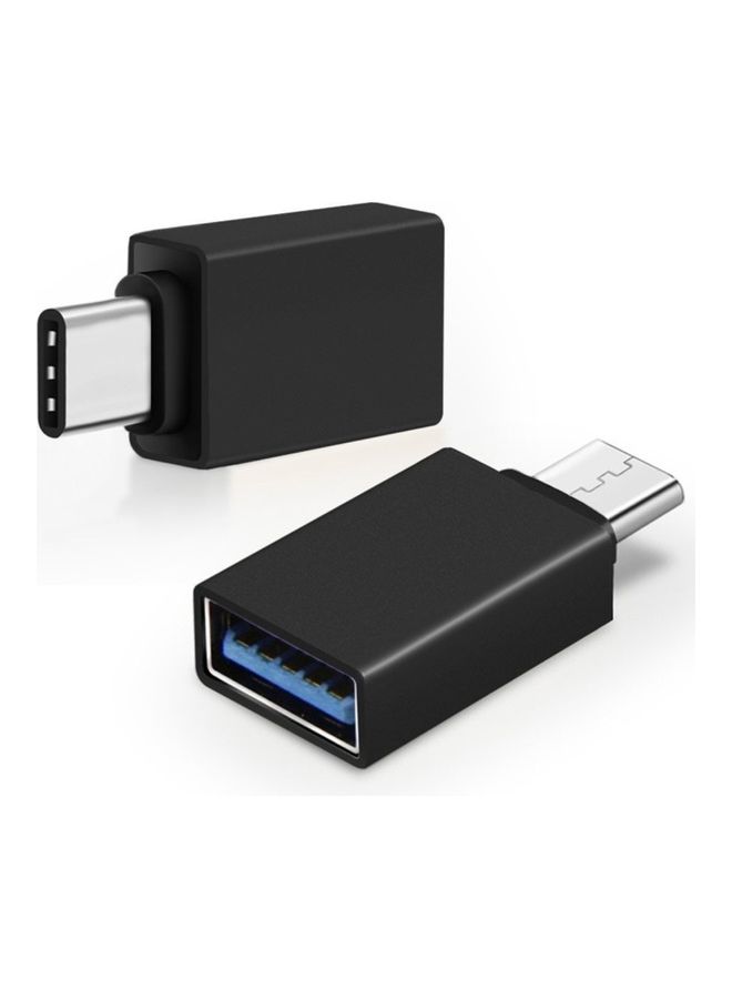 Adapter Type-C Link, With Usb Port Black