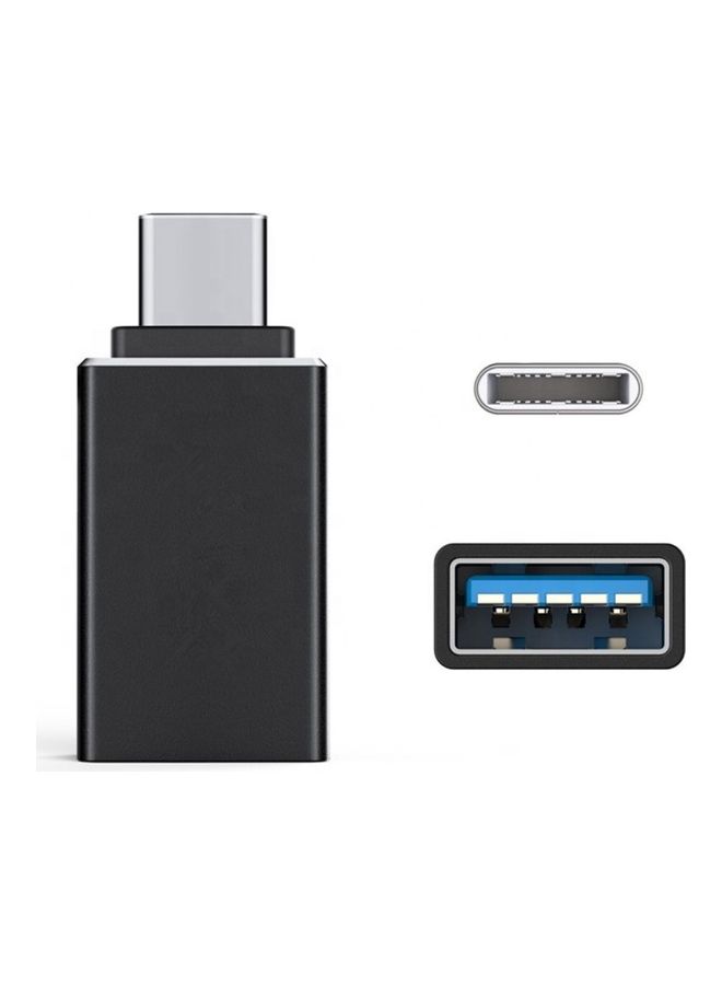 Adapter Type-C Link, With Usb Port Black