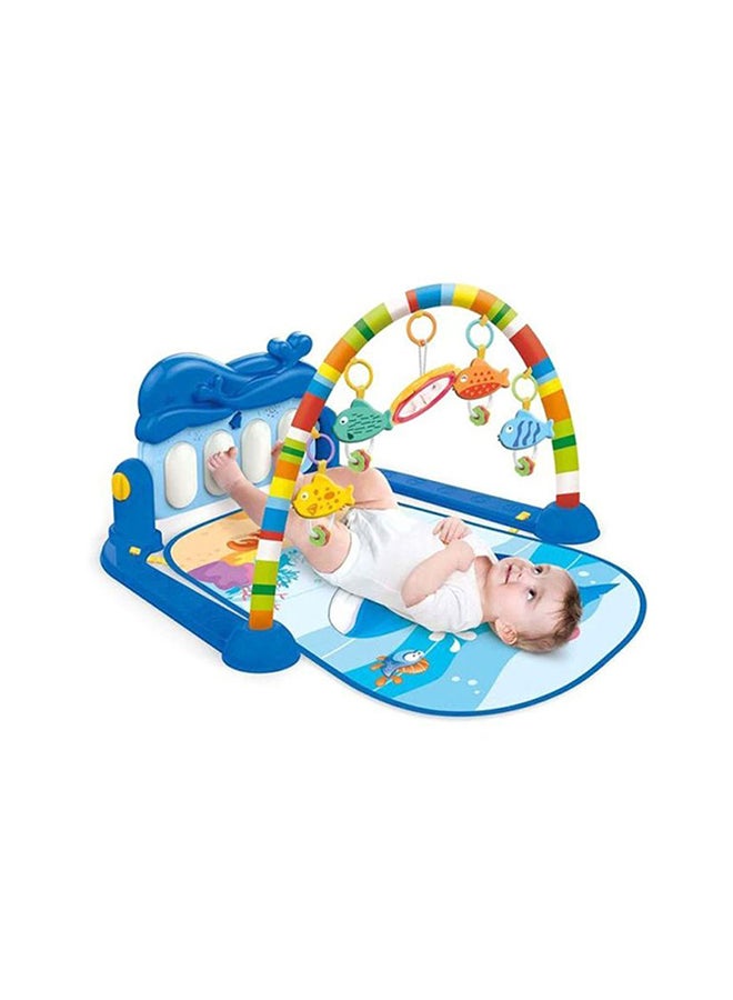 HUANGER Multicolour Piano Fitness Mat With Music And Light, Upto 12 Months Old Kids 42x75x60cm  - Image 5