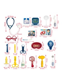 20-Piece First Aid Kit Doctor Playset 19.5x11x13cm - v1635145602/N51072690A_6