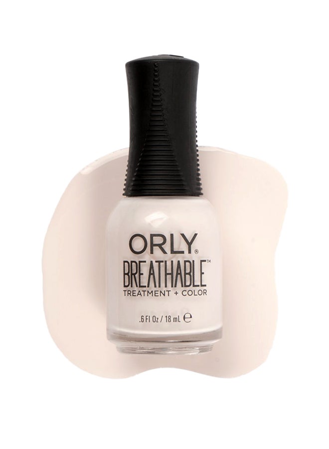 Orly Breathable Treatment Glossy Nail Color Light As A Feather - Image 2