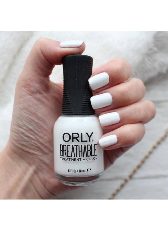 Orly Breathable Treatment Glossy Nail Color White Tips - Image 4