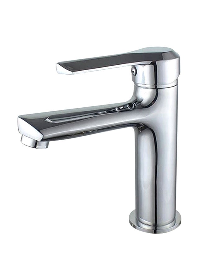 DIME Stainless Steel Flexible-Hose Basin Mixer With Pop Up Waste Silver 25x20x8cm