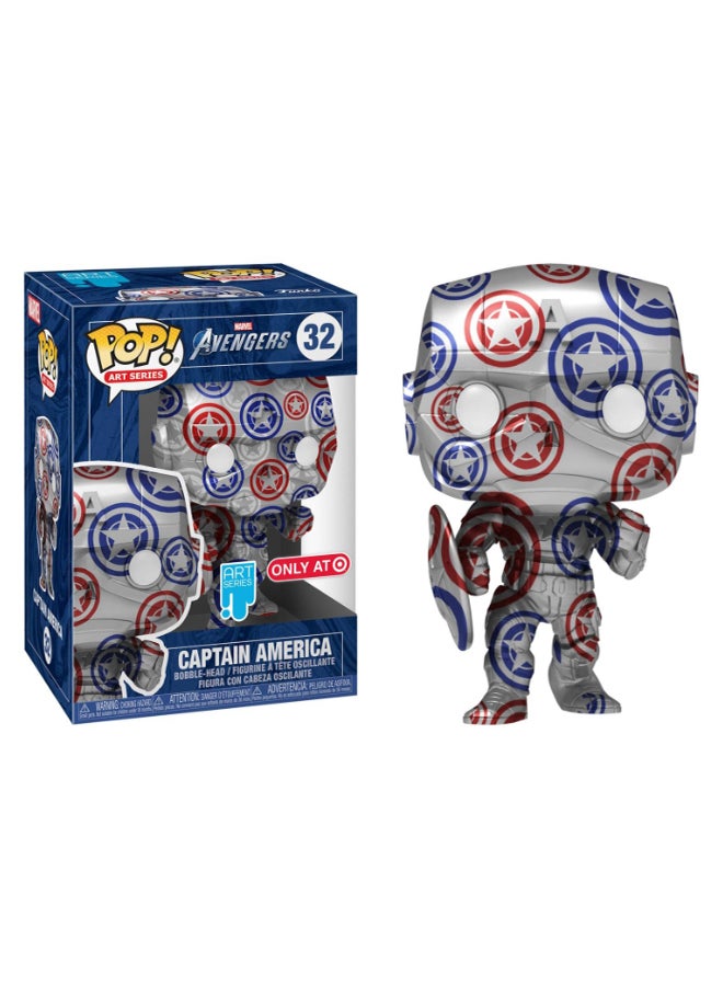 فانكو مجسم شخصية كابتن أمريكا من فيلم "Avangers" 9.5سم - Image 2