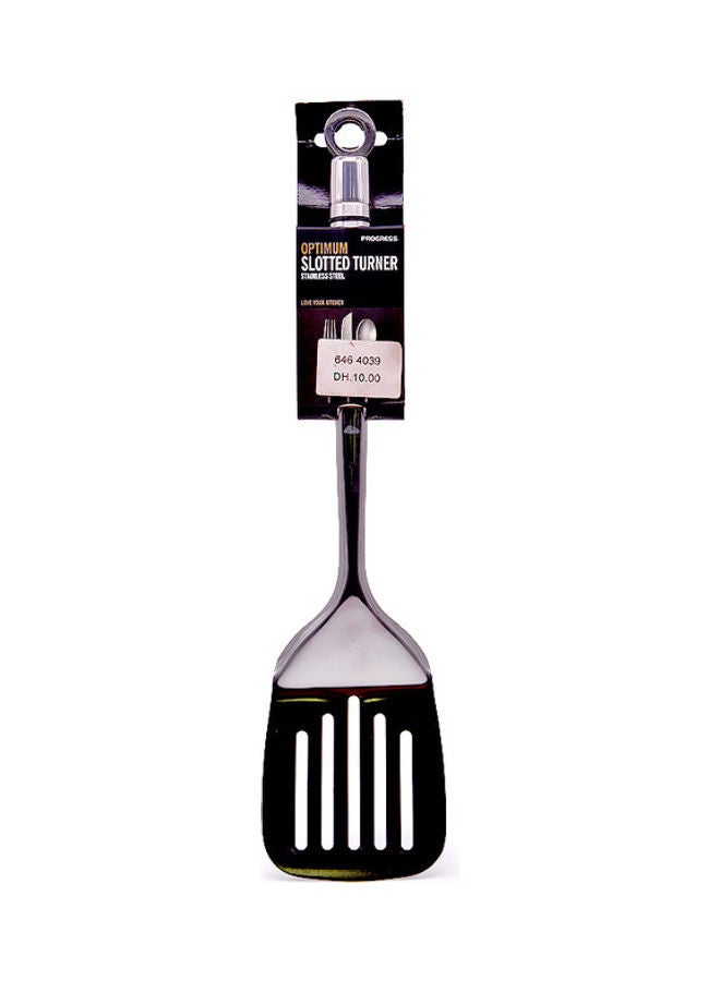 Progress Multipurpose Slotted Turner Silver/Black 39 x 8 x 3.5cm 