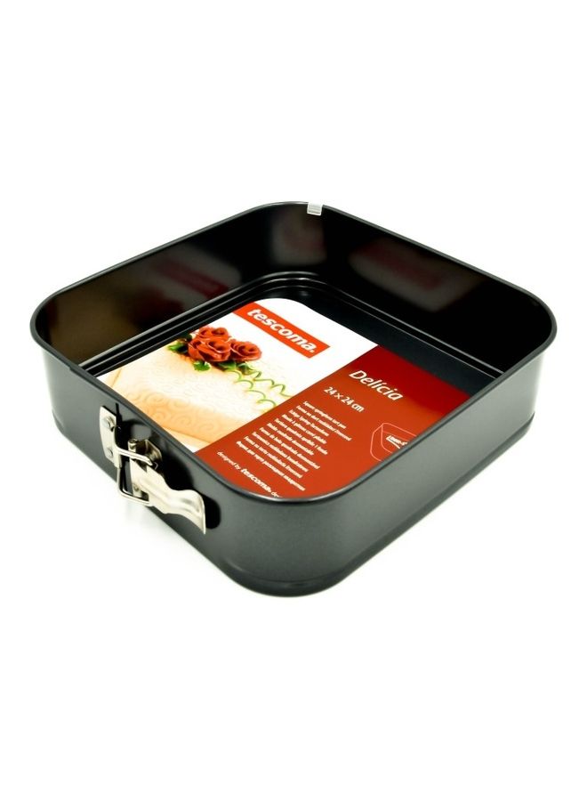 تسكوما صينية كعك مربعة الشكل رمادي 24x24x8سم - Image 2