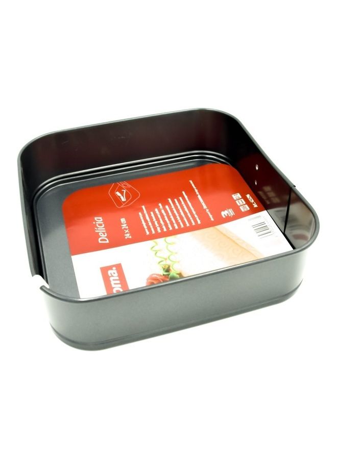 تسكوما صينية كعك مربعة الشكل رمادي 24x24x8سم - Image 4