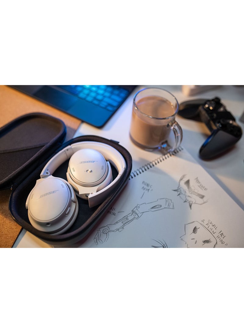 BOSE - Quiet Comfort 45 Wireless Noise Cancelling Headphones White Smoke - Image 1