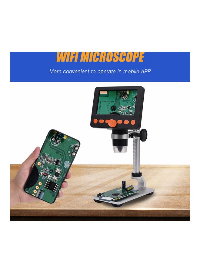 Generic 4.3inch 1080P Wifi Microscope with Adjustable Aluminum Alloy Stand  - Image 2