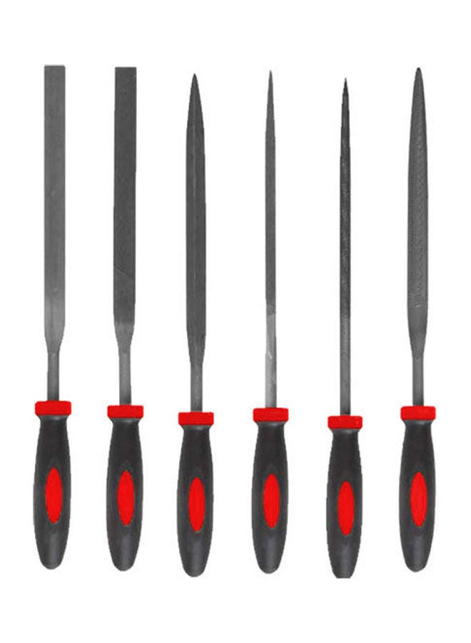 Steel File Set 6Piece multicolour 5inch 