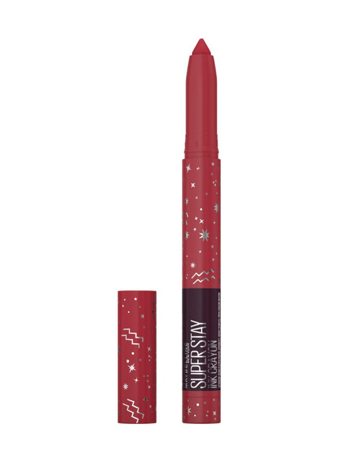 MAYBELLINE NEW YORK - Superstay Ink Crayon Own Your Empire Zodiac Lipstick - Aquarius Enjoy The Hustle - Image 1