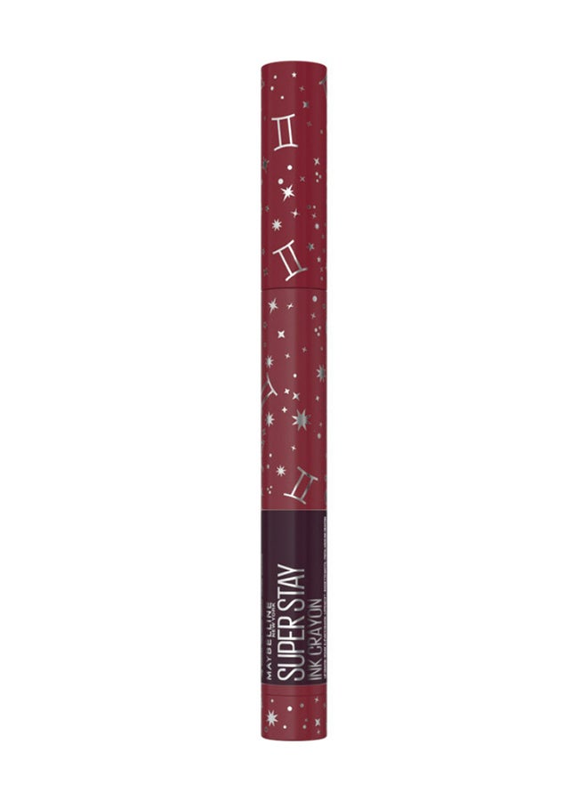 MAYBELLINE NEW YORK - Superstay Ink Crayon Make It Happen Zodiac Lipstick - Gemini Aries  Hustle in Heels - Image 1