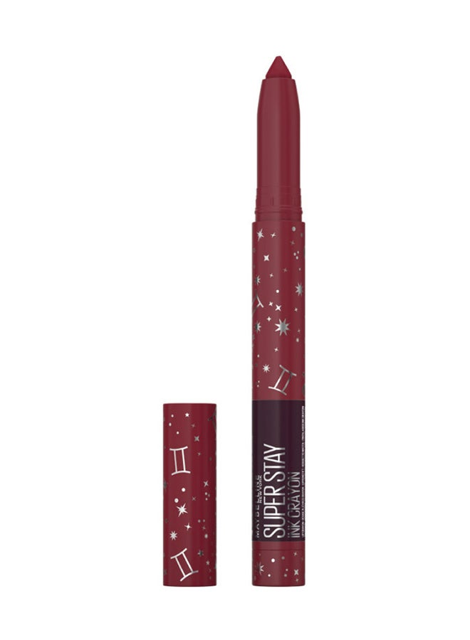 MAYBELLINE NEW YORK - Superstay Ink Crayon Make It Happen Zodiac Lipstick - Gemini Aries  Hustle in Heels - Image 1