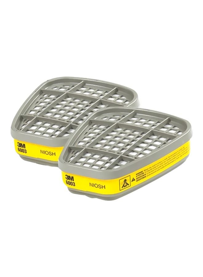 3M 2-Piece Multi Acid Gas And Organic Vapour Cartridge Set Grey/White - Image 3