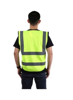 3M Fluorescent Reflective Safety Vest Fluorescent Yellow/Grey Fluorescent Yellow/Grey  - Image 3