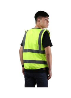 3M Fluorescent Reflective Safety Vest Fluorescent Yellow/Grey Fluorescent Yellow/Grey  - Image 2