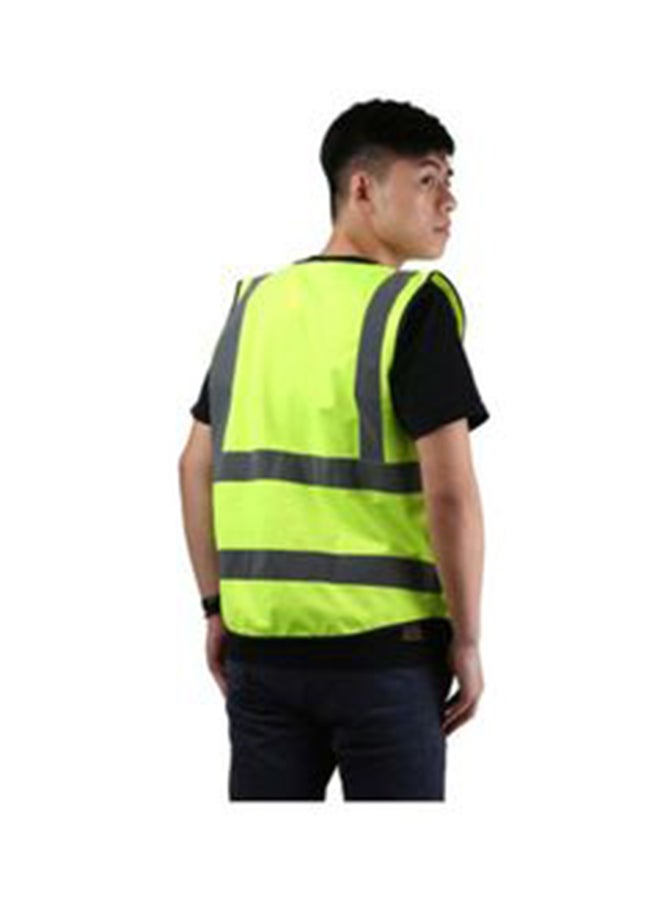 3M Fluorescent Reflective Safety Vest Fluorescent Yellow/Grey Fluorescent Yellow/Grey - Image 2