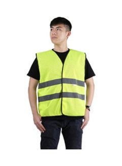 3M Reflective Safety Vest Fluorescent Yellow/Grey  - Image 1