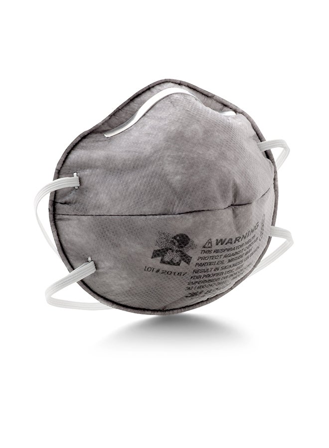 3M Particulate Respirator 8247 With Nuisance Level Organic Vapour Relief R95 Protection Grey - Image 3