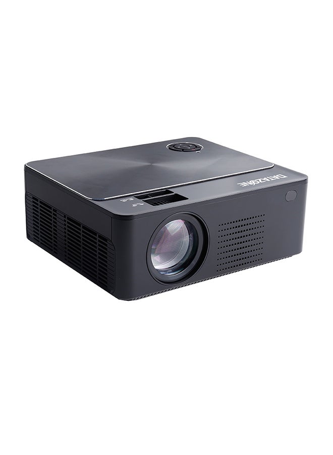 داتا زون جهاز بروجيكتور LCD بسطوع 2800 لومن ومنفذ USB بدقة كاملة الوضوح 1080P DZ-P-4004 أسود - Image 1