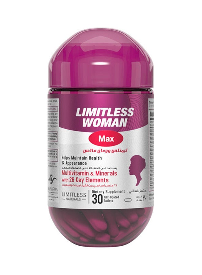 LIMITLESS - 30 Tablets Limitless Woman Max - Image 1