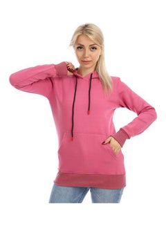 Casual Long Sleeve  Hoodie With Front Pockets Kashmere