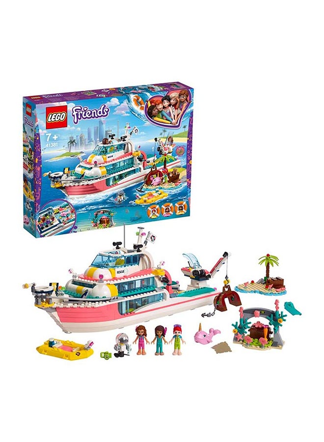 LEGO - 41381 908-Piece Friend Rescue Mission Boat Creative Fun Filled Building Block Toy Set 7+ Years - Image 1