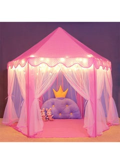 Foldable Portable Stylish Unique Design Hexagonal Indoor Outdoor Princess Castle Play House Tent 140x135x140cm - v1635165200/N32344735A_6