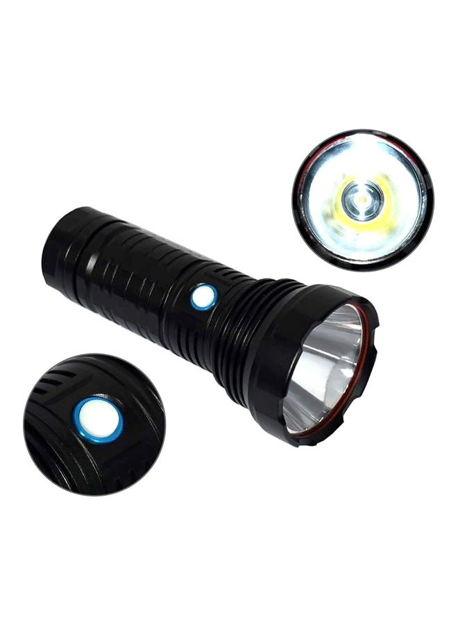 3-Lighting Modes LED Flashlight For Outdoor Adventures White 10x19x12cm - Image 1