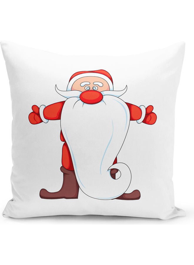 LIT Decorative Boots Santa Throw Pillow White 16 x 16inch - Image 1