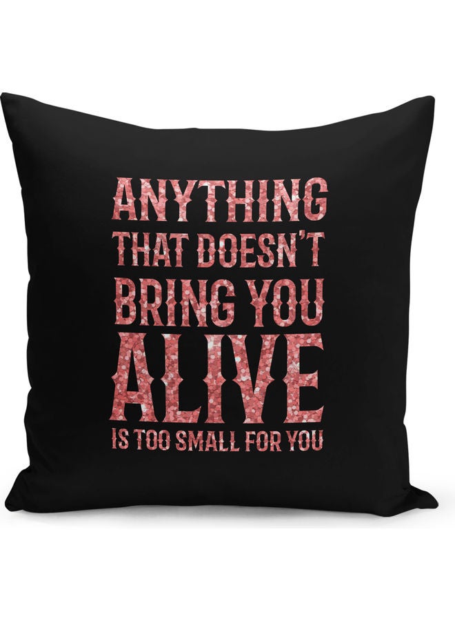 ليت وسادة مخملية بطبعة معدنية متعدد الألوان 16 x 16بوصة