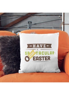 LIT Decorative Throw Speggtacular Pillow White 16 x 16inch  - Image 2