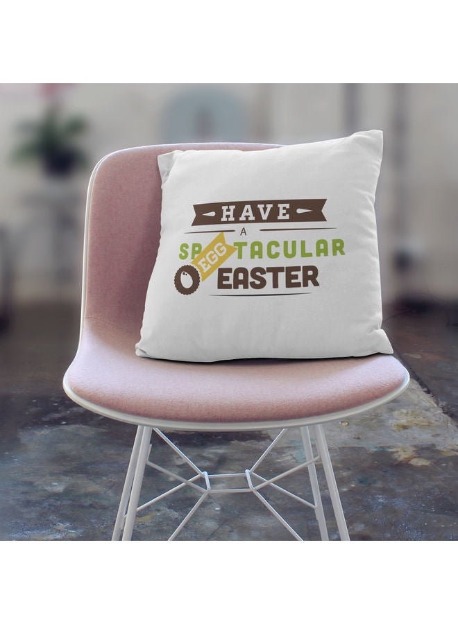 ليت وسادة زينة مطبوع عليها كلمة "Speggtacular" أبيض 16 x 16بوصة - Image 3