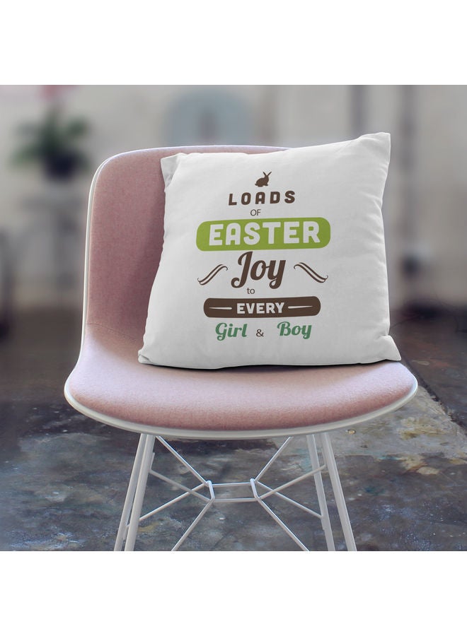 ليت وسادة زينة بطبعة تعبر عن عيد الفصح أبيض 16 x 16بوصة - Image 3