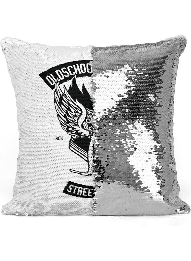 ليت وسادة زينة ترتر مطبوع عليها كلمة "Converse" أبيض 16 x 16بوصة - Image 3