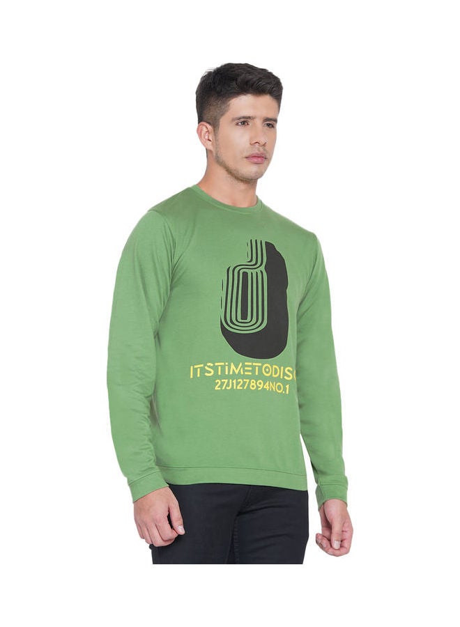 لورين سميث كنزة فضفاضة جرافيك ليموني - Image 3