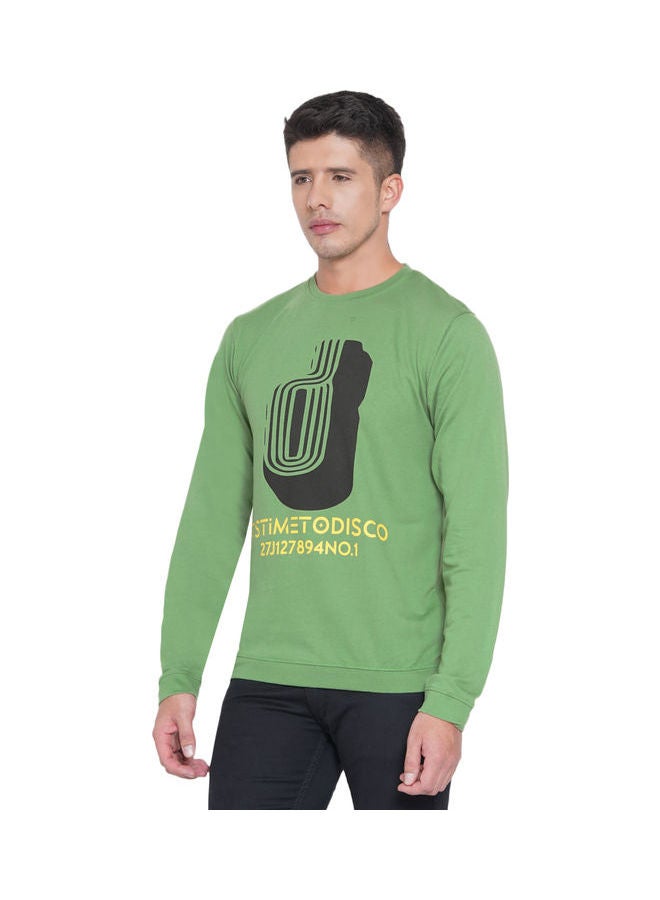 لورين سميث كنزة فضفاضة جرافيك ليموني - Image 4