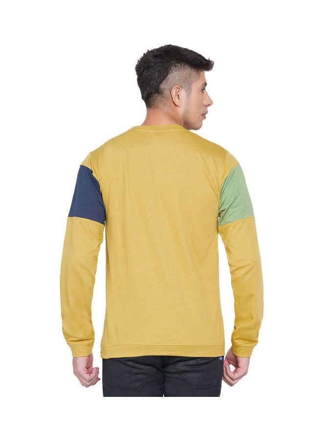 LAUREN Smith Graphic Printed Sweatshirt Mustard - Image 2