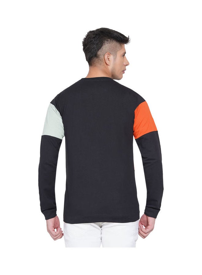 لورين سميث كنزة فضفاضة جرافيك أسود/ برتقالي/ رمادي - Image 2