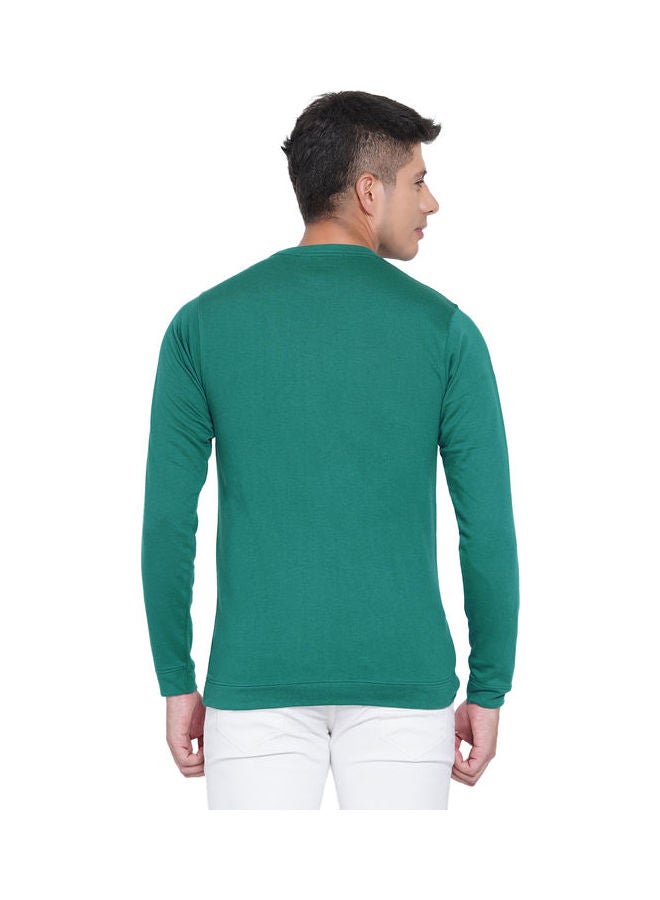 لورين سميث كنزة فضفاضة جرافيك أزرق مخضر - Image 2