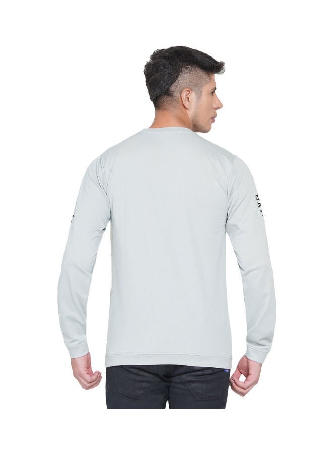 لورين سميث كنزة فضفاضة جرافيك رمادي - Image 2