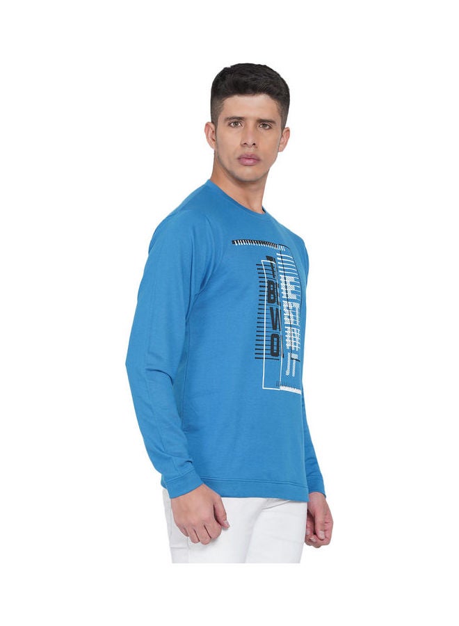 لورين سميث كنزة فضفاضة جرافيك أزرق إنك - Image 3