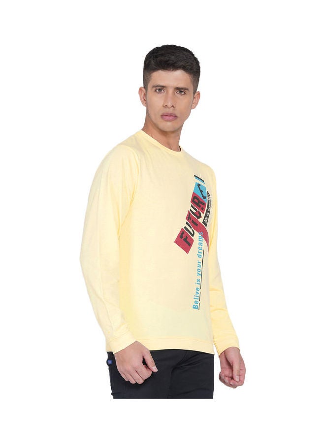 لورين سميث كنزة فضفاضة جرافيك أصفر - Image 3